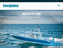 Tablet Screenshot of evergladesboats.com
